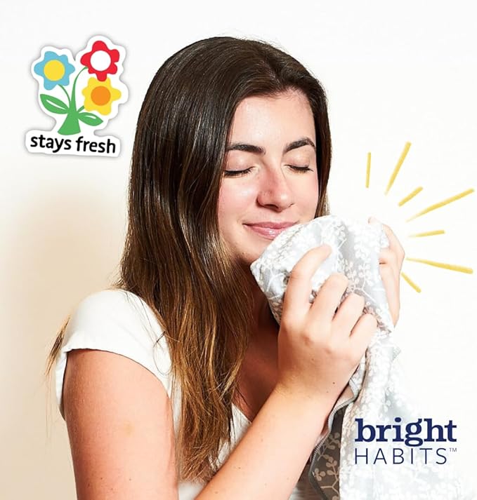 Kitchen Towel and Sponge Set Blue, 6 Piece Super Absorbent Reusable Quick Dry Towels and Washable Sponges Made from Recycled Materials, Durable Eco Friendly Cleaning Set for Kitchen