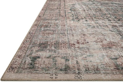 Loloi Amber Lewis Georgie Collection GER-08 Lagoon/Beige 2'-3" x 3'-9", .19" Pile Height, Accent Rug