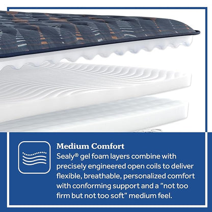 Sealy Warner 12" Medium Tight Top Innerspring Mattress - Queen