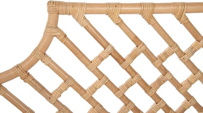 Kouboo Rattan Chippendale Headboard Twin Size Natural