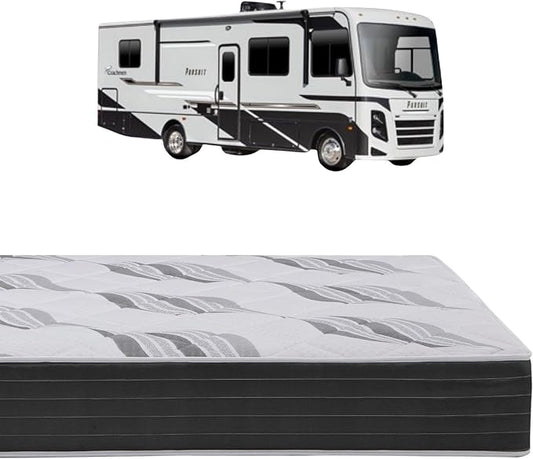 Roam 2.0 RV 12" Hybrid Mattress with Gel Memory Foam, RV Short Full 48x74 Mattress, Luxury Medium Feel Made in USA