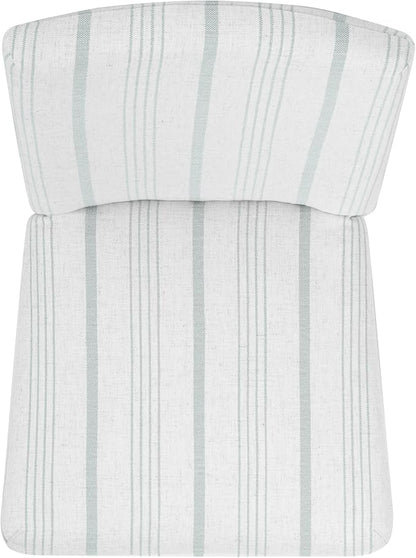 HomePop Parsons Classic Dining Chairs, Pack of 2, Dove Grey Stripe