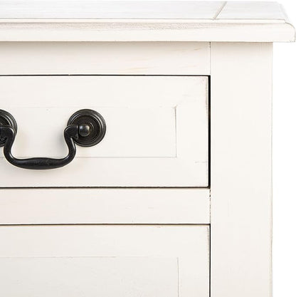 SAFAVIEH Home Collection Primrose White 3-Drawer Console Table