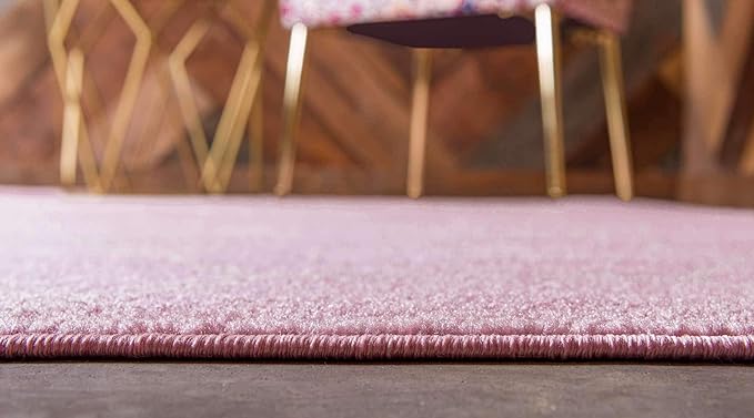 Unique Loom Trellis Frieze Collection Area Rug - Geometric (8' x 11', Light Pink/ Ivory)