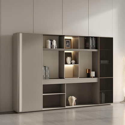 L Shaped Executive Desk, 126.0 inch Large Executive Computer Desk Set Drawers and Lockable, Power Socket and USB Port Storage, Without Desk or Computer Chair (Filing Cabinet)