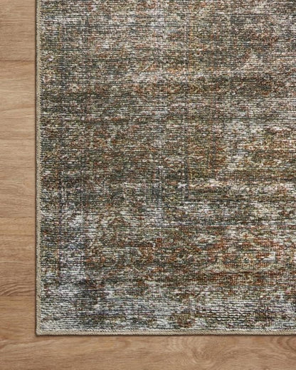 Loloi Amber Lewis Billie Collection, Tobacco & Rust 2'-6" x 9'-6" Area Rug – Antique & Distressed Accent Rugs for Living Room, Bedroom, Entryway & Hallway, No Shed High Traffic Area Home Decor Rug