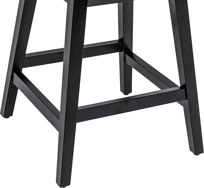 Bar Stools Set of 2, 26 Inch Upholstered Barstools with 14.2" High Back and Footrest, Swivel Counter Height Barstools for Kitchen Island Home Bar Performance Fabric Gray