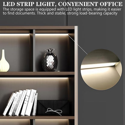 Modern Executive Desk, 94.5 inch L Shaped Desk with Storage, L Shape Corner Desk Drawers and Lockable Storage No Installation Required, Without Desk or Computer Chair (Filing Cabinet)