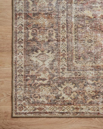 Loloi Amber Lewis Georgie Collection GER-06 Bordeaux/Antique 2'-6" x 9'-6", .19" Pile Height, Runner Rug