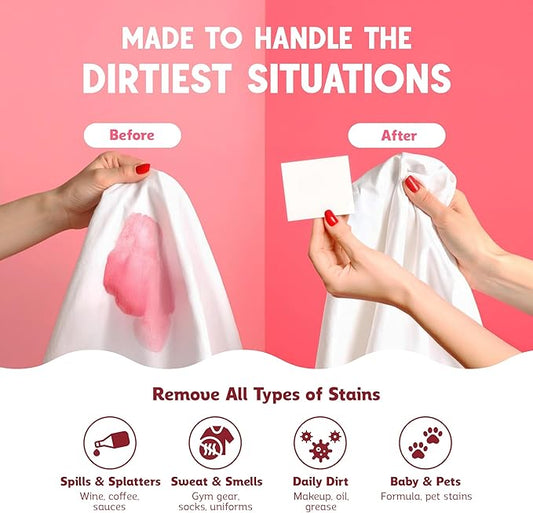 Laundry Detergent Sheets – Travel-Friendly, HE & Standard Washer Safe, Liquidless Laundry Soaps, Quick-Dissolving Formula, Skin-Friendly (120 Loads, Unscented)