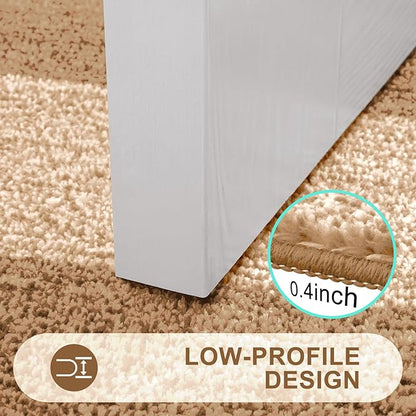 Kitinjoy Indoor Outdoor Door Mat, 71x47 Non-Slip Absorbent Dirt Trapper, Low-Profile Washable Inside Entrance Front Floor Mat, Sturdy Soft Entry Doormats for Entryway, Camel