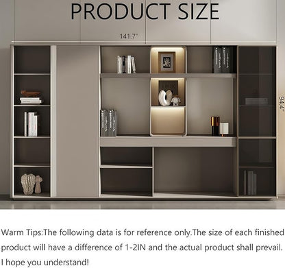 L Shaped Executive Desk, 94.5 inch Large Executive Computer Desk Set Drawers and Lockable, Power Socket and USB Port Storage, Without Desk or Computer Chair (Filing Cabinet)