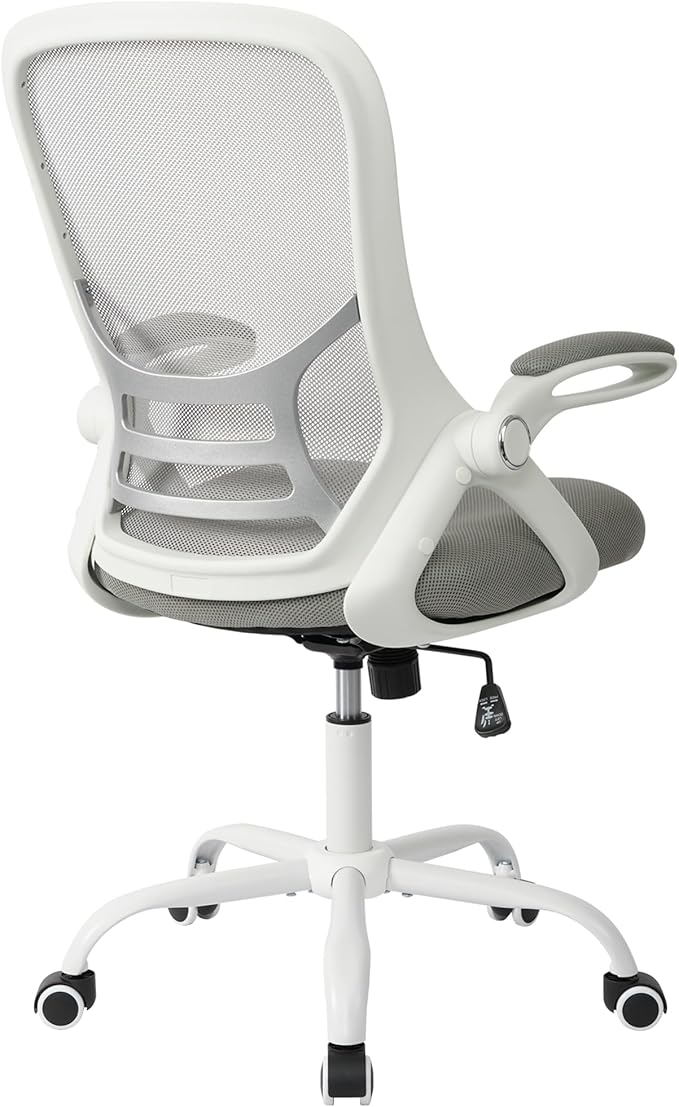 HYLONE Office Chair Ergonomic Desk Chair with Adjustable Armrests, Mesh Executive Chair, Home Office Computer Chairs for Long Hours(Grey)