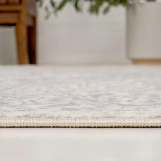 JONATHAN Y Vintage Medallion Indoor Area Rug Cream 5X8, Modern Boho for Living Room, Bedroom, Kitchen, Office, Easy-Cleaning, High Traffic, Pet-Friendly, Non-Shedding MDP100C-5