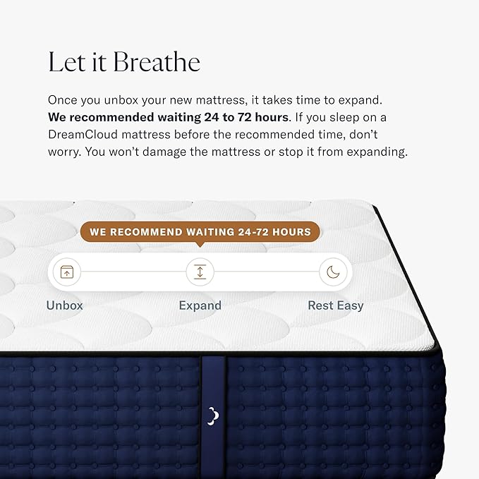 DreamCloud 12" Twin XL Mattress - Luxury Gel Memory Foam - 365 Night Trial - Premium Pressure-Relieving Layers - Forever Warranty - CertiPUR-US® Certified