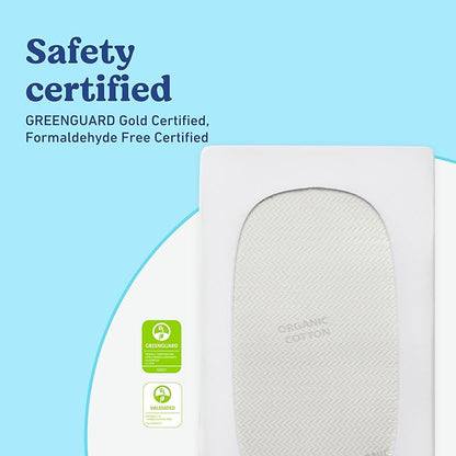 Graco Premium Crib Mattress & Protector Value Bundle (1-Pack) – Includes GREENGUARD Gold Certified Crib & Toddler Mattress, GREENGUARD Gold Certified Waterproof Protector