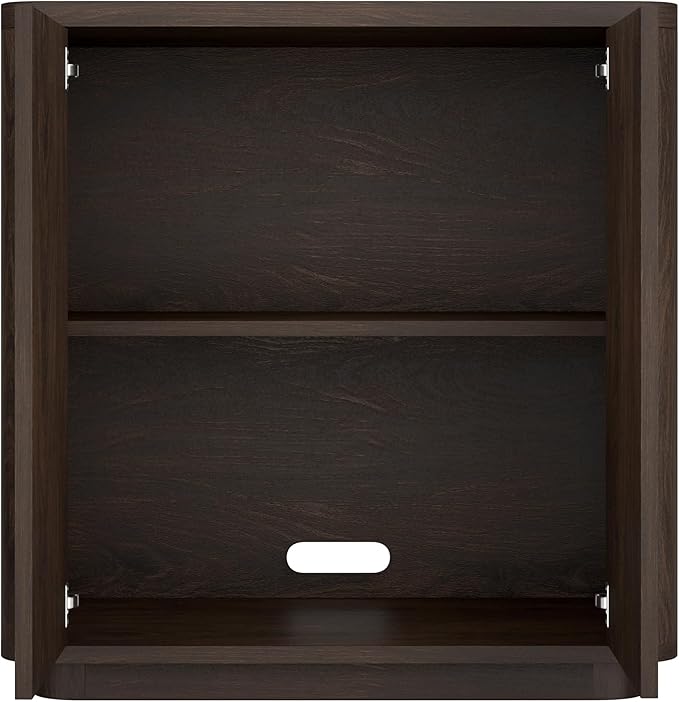 Henn&Hart 32" Wooden Accent Cabinet, Modern Sideboard Buffet Cabinet with Adjustable Shelf for Living Room, Dining Room, Bedroom or Entryway, Alder Brown