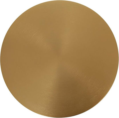 Kate and Laurel Hersi Decorative Modern Pedestal Drink Table; 7 x 7 x 20; Gold; Cast Aluminum Mini Table with Teardrop Base for Use as Small Plant Stand or Living Room Martini Table