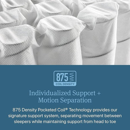 Beautyrest Days End Medium 14" Mattress - Cal King - Cooling Tech, Supportive Durable Pocketed Coils, Pressure Relief, Motion Separation; 100 Night Sleep Trial and 10 Year Warranty