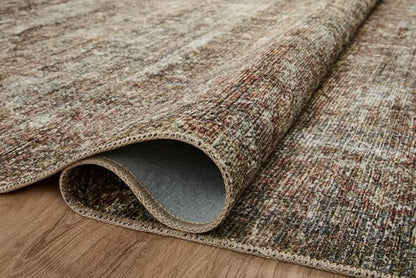 Loloi Amber Lewis Billie Collection, Tobacco & Rust 2'-3" x 3'-9" Area Rug – Antique & Distressed Accent Rugs for Living Room, Bedroom, Entryway & Hallway, No Shed High Traffic Area Home Decor Rug