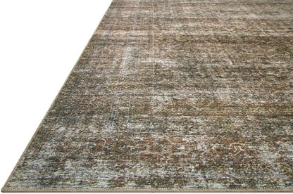 Loloi Amber Lewis Billie Collection, Tobacco & Rust 2'-3" x 3'-9" Area Rug – Antique & Distressed Accent Rugs for Living Room, Bedroom, Entryway & Hallway, No Shed High Traffic Area Home Decor Rug