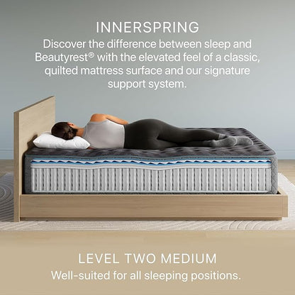 Beautyrest Days End Medium 14" Mattress - Twin - Cooling Tech, Supportive Durable Pocketed Coils, Pressure Relief, Motion Separation; 100 Night Sleep Trial and 10 Year Warranty