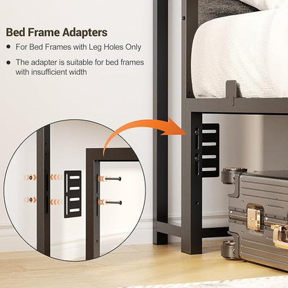 Unikito Headboard for Queen Size Bed with Storage Shelf, Head Board with 3 Outlets and 2 USB Ports, Headboards with RGB LED Light, Height Adjustable, Sturdy and Stable, Easy Assembly, Black Oak