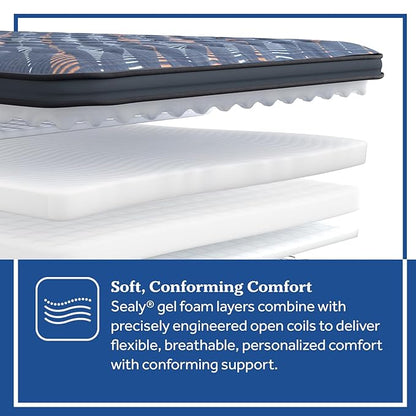 Sealy Warner 14" Soft Pillowtop Innerspring Mattress - California Twin