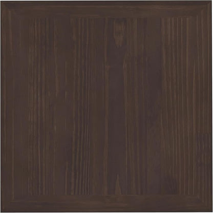 SIMPLIHOME Acadian SOLID WOOD 19 inch Wide Square Transitional End Table in Warm Walnut Brown for the Living Room and Bedroom