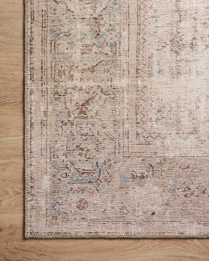 Loloi Amber Lewis Georgie Collection GER-02 Ocean/Sand 2'-3" x 3'-9", .19" Pile Height, Accent Rug