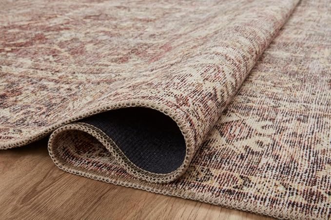 Loloi Amber Lewis Georgie Collection GER-06 Bordeaux/Antique 2'-3" x 3'-9", .19" Pile Height, Accent Rug