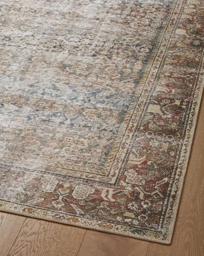 Loloi Amber Lewis Georgie Collection GER-09 Multi/Spice 5'-0" x 7'-6", .19" Pile Height, Area Rug
