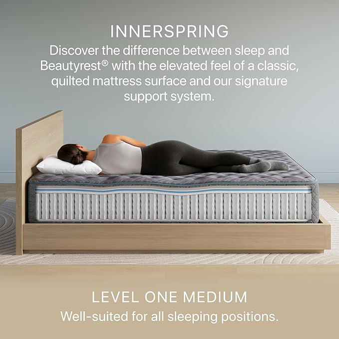 Beautyrest Prime Dream Medium 12.5" Mattress - King - Durable Pocketed Coil, Support, Pressure Relief, Cooling, Motion Separation; 100 Night Sleep Trial and 10 Year Warranty
