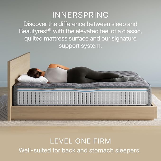 Beautyrest Prime Dream Firm 13" Mattress - Full - Durable Pocketed Coil, Support, Pressure Relief, Cooling, Motion Separation; 100 Night Sleep Trial and 10 Year Warranty
