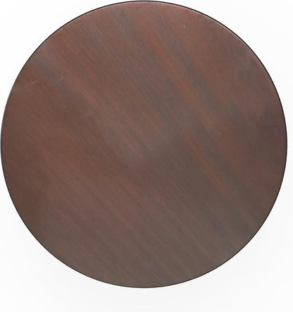 SIMPLIHOME Johnsen Metal Table - 15 inch Wide Solid Iron Drum Accent Table in Oil Rubbed Bronze with Tribal Pattern, Round Boho End Table for Living Room, Bedroom, or Home Office, Fully Assembled