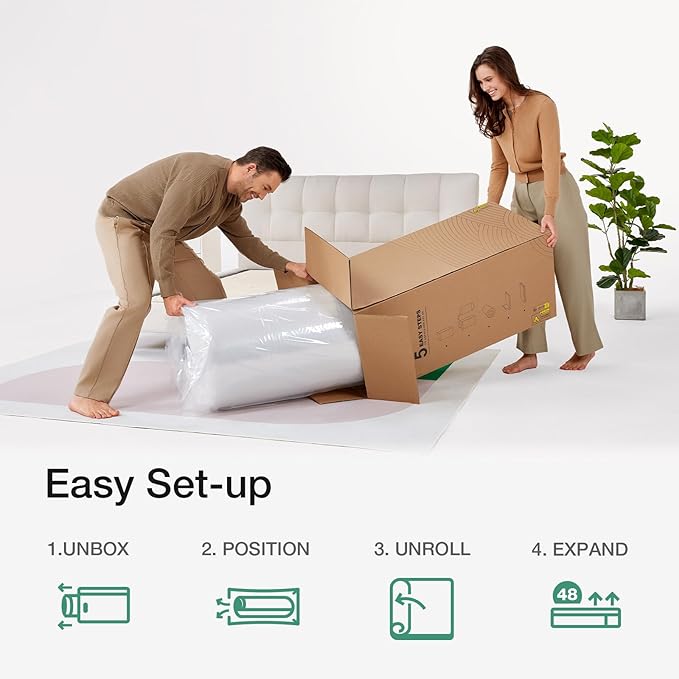 Novilla 8 Inch Twin XL Innerspring Mattress, Medium Support Foam and Spring Bed in a Box for Guest Room & Teen Bedroom, CertiPUR-US Certified Foam with Steel Coils, Durable & Eco-Friendly