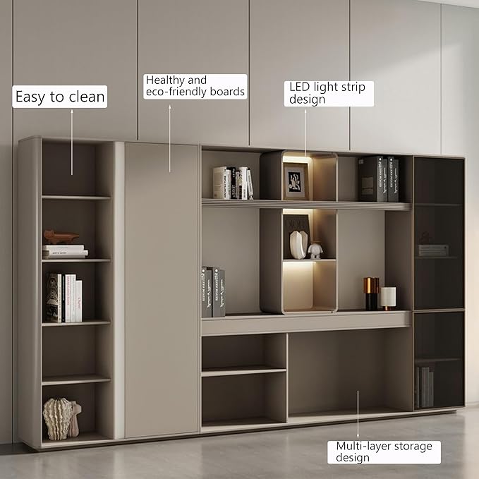 L Shaped Executive Desk, 141.7 inch Large Executive Computer Desk Set Drawers and Lockable, Power Socket and USB Port Storage, Without Desk or Computer Chair (Filing Cabinet)