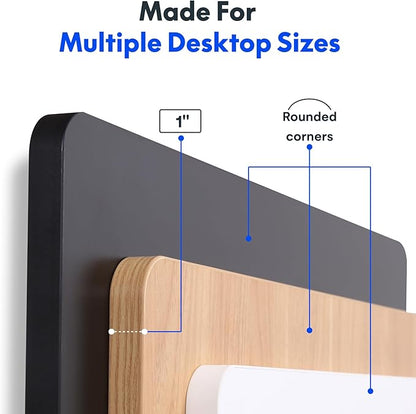 FLEXISPOT One-Piece Electric Standing Desk, 48 x 24 Inches Adjustable Desk with Seamless Desktop, Memory Controller Height Adjustment (Black Frame + Black Desktop, 2 Packages)