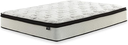 Signature Design by Ashley Chime Hybrid King 12" Mattress with Gel Memory Foam, Medium Firm, Pressure Relief, Fiberglass Free Mattress in a Box