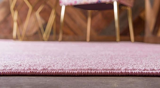 Unique Loom Trellis Frieze Collection Area Rug - Geometric (7' 1" x 10', Light Pink/ Ivory)