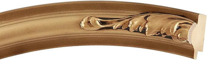 OVALCREST Oval Beveled Wall Mirror for Home Decor - Florence Style - Desert Gold - 32" x 26"