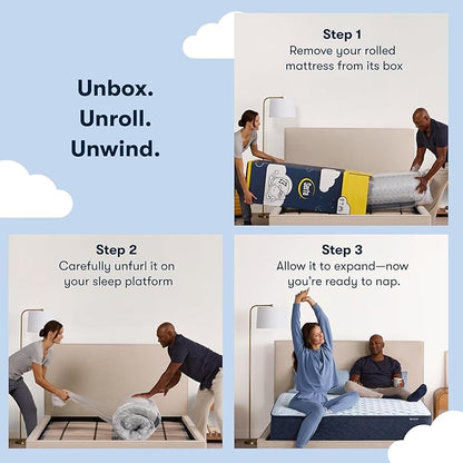 Serta Sleeptrue Firm 11" Twin Hybrid Mattress in a Box, Cooling, Breathable, and Pressure Relieving - 100 Night Trial, CertiPUR-US Certified and 10 Year Limited Warranty