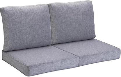 JMGBird Outdoor Cushion Tufted Pillow, Deep Seat Outdoor Chair Cushion 22"x22" Patio Cushions for Outdoor Furniture Grey