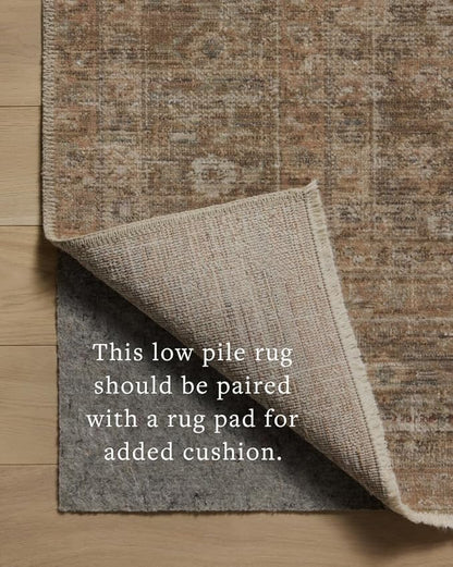 Loloi Amber Lewis Molly Collection MOL-06 Gold/Blue 2'-7" x 10'-0" Low Pile Runner Rug