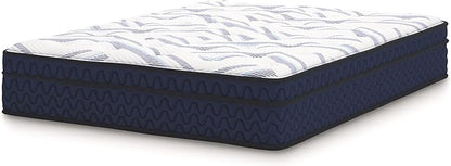 Signature Design by Ashley Twin Size Stack 12 Inch Hybrid Medium Plush Cooling Gel Infused Memory Foam Mattress for Pressure Relief, Fiberglass Free, Mattress in A Box