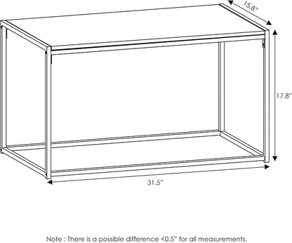 FURINNO Camnus Modern Living Coffee Table, Columbia Walnut