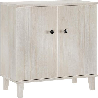 Modern Storage Cabinet 3 in 1 Buffet Storage with Wood Legs and Adjustable Shelf for Dinnig Room Living Room Entryway,Light Oak