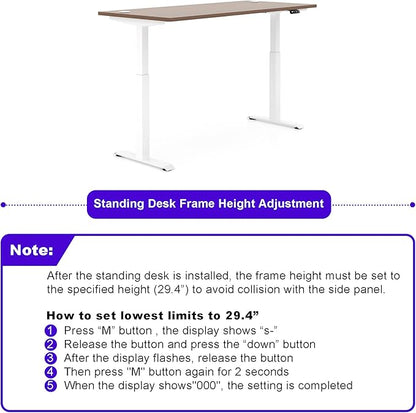 Adjustable Height Executive Standing Desk | Dual Motor Electric Sit-Stand Workstation with 4 Memory Handsetctric Sit-Stand Desk with Lockable Storage (1, L-Shape)
