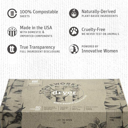 Grab Green Stoneworks Laundry Detergent Pods and Dryer Sheet Bundle, 50 Count Pods and 80 Dryer Sheets, Birch Branch Scent, Plant and Mineral Based Laundry Care Set