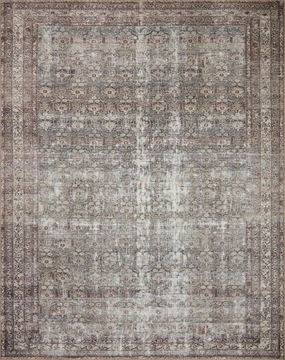 Loloi Amber Lewis Georgie Collection GER-10 Moss/Bark 5'-0" x 7'-6", .19" Pile Height, Area Rug